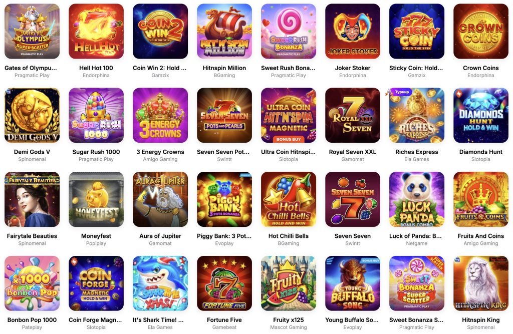 Hitnspin Casino - Слот игри