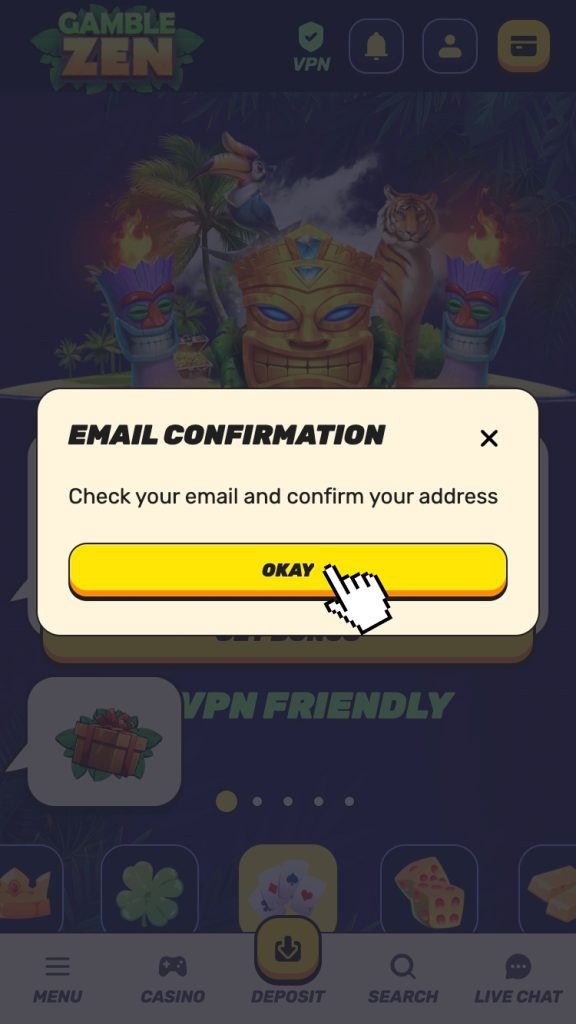 Активирайте профила си и започнете игра